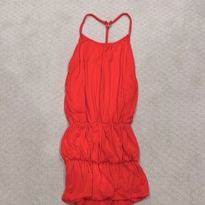 Super cute and comfy BBJEANS coral colored beach dress